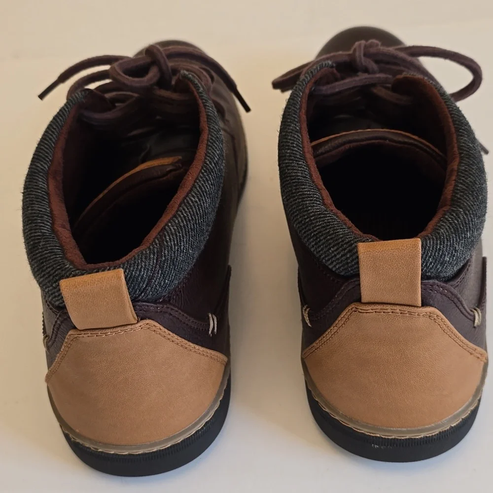 Skechers Men's Chukka Red Brown Boots Air Cooled Helmer Lace Up Size 10